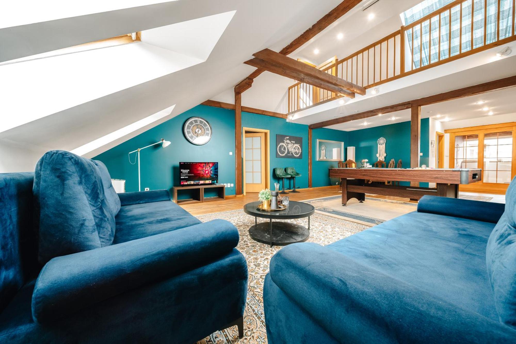 Apartamento 5bd Duplex - Billiard - Cinema - Praga